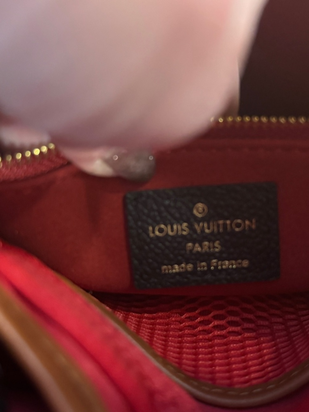 Louis Vuitton Black & White Monogram Mini Tote with Red Trim - Picture 8 of 16